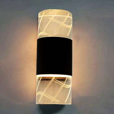 VNT - 627: Đèn gắn tường ngoài trời - KT: Ø90mm x H240mm - Đèn LED 18W