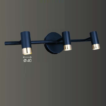 VE - PT - 6270/3B: Đèn rọi tranh/gương 3 bóng - KT: L520mm - Đèn LED COB ánh sáng vàng
