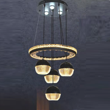 NB 633/4: Đèn thả LED 4 bóng - KT: Ø400mm x H900mm - Đèn LED 60W ánh sáng đổi 3 màu