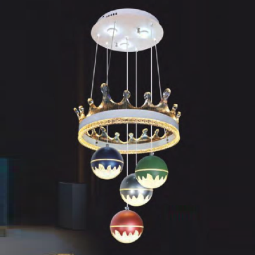 NB 636/4: Đèn thả LED 4 bóng - KT: Ø500mm x H900mm - Đèn LED 60W đổi 3 màu