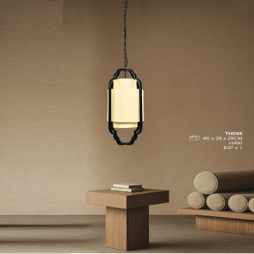 THD65: Đèn thả đơn - KT: H400mm - Bóng đèn E27 x 1 bóng