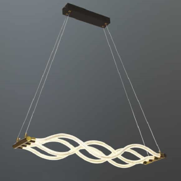 HF - TL - 6545: Đèn thả LED - KT: L850mm x W150mmm x H1100mm - Đèn LED 50W đổi 3 màu