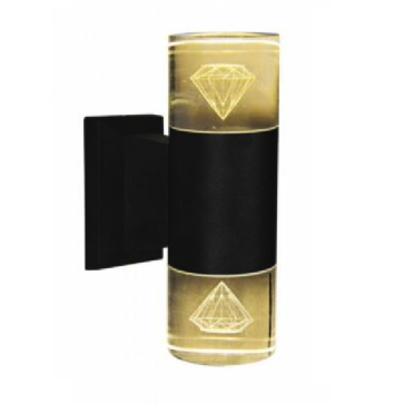 VNT - 655: Đèn gắn tường ngoài trời - KT: Ø90mm x H240mm - Đèn LED 18W