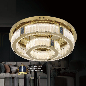 CODE: 6602/600: Đèn áp trần LED Phale - KT: Ø600mm - Đèn LED ánh sáng đổi 3 màu