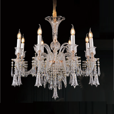 CODE: 6008 - 8: Đèn chùm Phale nến 8 tay - KT: Ø750mm x H700mm - Bóng đèn chân E14 x 8 bóng