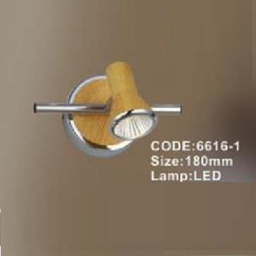 CODE: 6616 - 1: Đèn rọi tranh/gương đơn - KT: L180mm - Đèn LED ánh sáng vàng