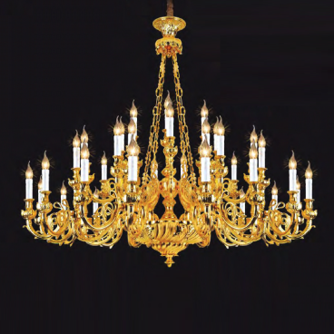 NC 6621/41: Đèn chùm nến 41 tay - KT: Ø1250mm x H1100mm +400mm - Bóng đèn E14 x 41 bóng