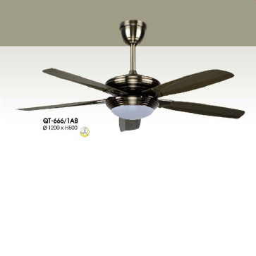 QT - 666/1AB: Quạt trần đèn 5 cánh