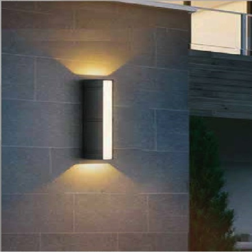 VNT - 673/C220: Đèn gắn tường ngoài trời - KT: W60mm x H220mm - Đèn LED ánh sáng vàng 3500K