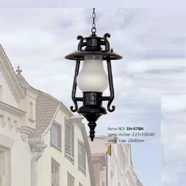 SH - 678A: Đèn thả dầu đơn - KT: Ø200mm x H600mm - Bóng đèn E27 x 1 bóng