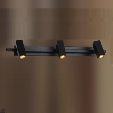 CODE: 6796 - 3BK: Đèn rọi tranh/gương 3 bóng - KT: L480mm - Đèn LED ánh sáng vàng