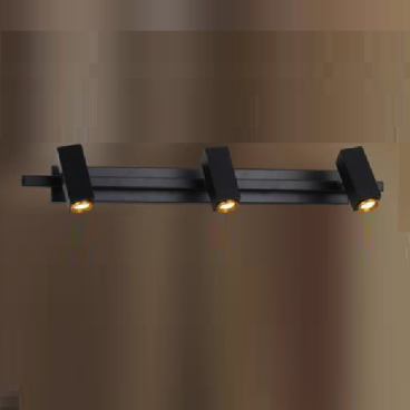 CODE: 6796 - 3BK: Đèn rọi tranh/gương 3 bóng - KT: L480mm - Đèn LED ánh sáng vàng