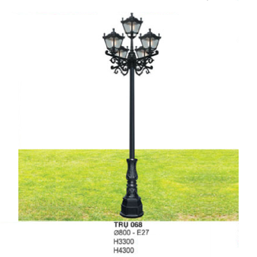 TRỤ 068: Đèn trụ sân vườn chất liệu hợp kim 5 bóng -  Cao 3300mm