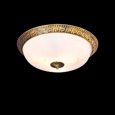 BTD - 68: Đèn ốp trần đồng chao thủy tinh - KT: Ø365mm - Đèn LED 18W x 2 - Ánh sáng đổi 3 màu