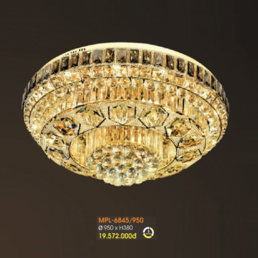 VE - MPL- 6845/950: Đèn áp trần Phale LED - KT: Ø950mm x H380mm - Đèn LED đổi 3 màu