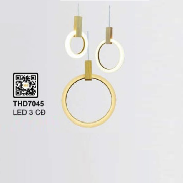 THD7045: Đèn thả đơn vòng LED - KT: Ø400mm - Đèn LED đổi 3 màu