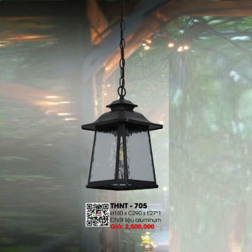 THNT - 705: Đèn thả đơn - KT: Ø180mm x H290mm - Bóng đèn E27 x 1