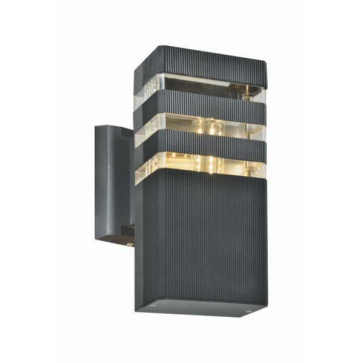 EU - CN - 71: Đèn gắn tường ngoài trời - KT: 110mm x 110mm x H240mm - Bóng đèn E27 x 1