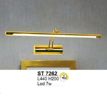 S - ST 7262:  Đèn rọi tranh/rọi gương - KT: L440mm x H200mm - Đèn LED 7W đổi 3 màu