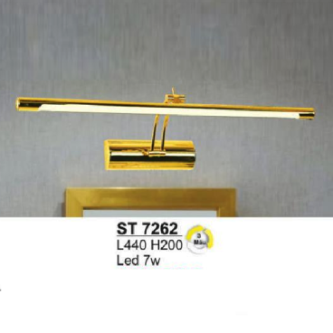 S - ST 7262:  Đèn rọi tranh/rọi gương - KT: L440mm x H200mm - Đèn LED 7W đổi 3 màu