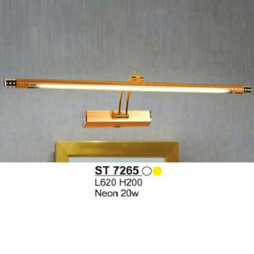 S - ST 7265:  Đèn rọi tranh/rọi gương - KT: L620mm x H200mm - Đèn neon 20W ánh sáng trắng/vàng