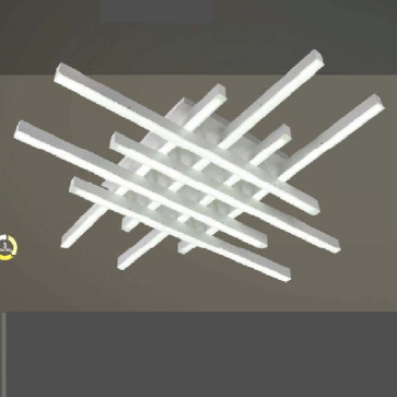 VE -  MT - 7305/8: Đèn áp trần 8 thanh LED -  KT: Ø500mm x H150mm - Đèn LED đổi 3 màu - Remote