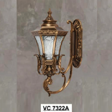 SN - VC 7322A: Đèn gắn tường ngoài trời - KT: Ø250mm x H550mm - Bóng đèn E27 x 1