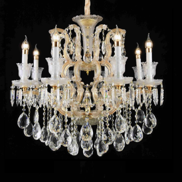 CNQT - 75 : Đèn chùm nến Phale K9 9 tay - KT: Ø800mm x H800mm - Bóng đèn nến E14 x 9 bóng