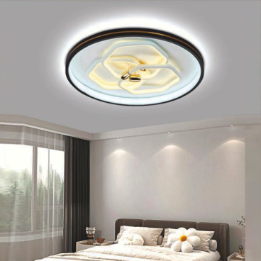 VE - MT - 7639B: Đèn ốp trần LED - KT: Ø500mm x H100mm - Đèn LED đổi 3 màu - Remote