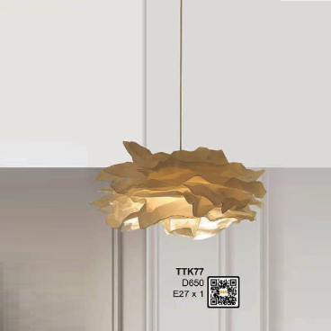 TTK77: Đèn thả đơn - KT: D650mm  - Bóng đèn E27 x 1