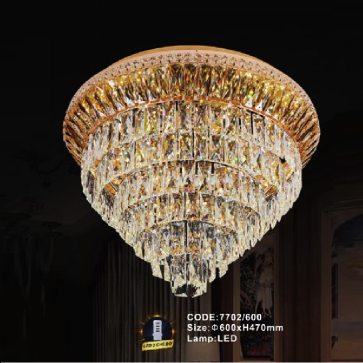 CODE: 7702/600: Đèn áp trần Phale - KT: Ø600mm x H470mm - Đèn LED