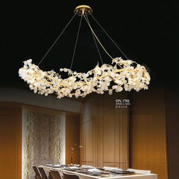 SN - CPL 7762: Đèn thả Phale - KT: L1200mm x W550mm - Bóng đèn E14 x 14 bóng