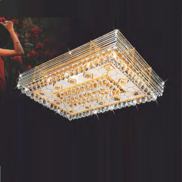 NC 8017: Đèn áp trấn Phale chữ nhật - KT: L950mm x W650mm x H250mm - Đèn LED đổi màu - Remote