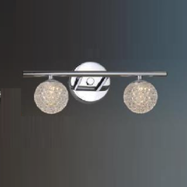 CODE: 8026-2: Đèn rọi tranh/rọi gương đôi, chao quả bi - KT: L320mm - Đèn LED đổi 3 màu