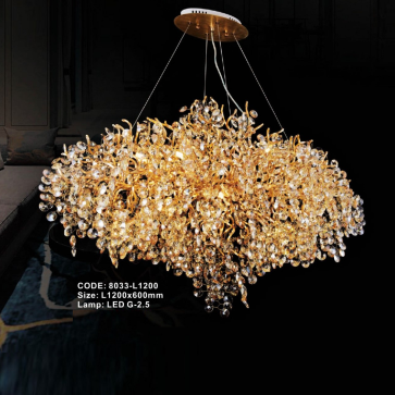 CODE: 8033-L1200: Đèn thả Phale - KT: L1200mm x H600mm - Đèn LED G-2.5