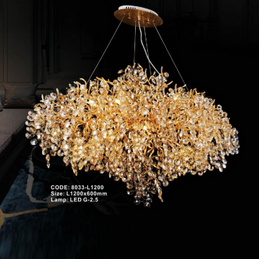 CODE: 8033-L1200: Đèn thả Phale - KT: L1200mm x H600mm - Đèn LED G-2.5