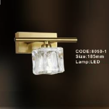 CODE: 8050 -1: Đèn rọi tranh/gương đơn - KT: L185mm - Đèn LED ánh sáng vàng