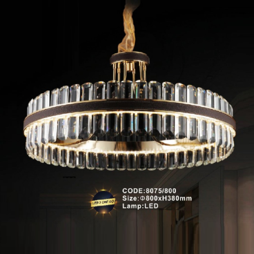 CODE: 8075/800: Đèn thả LED Phale -  KT: Ø800mm x H380mm - Đèn LED đổi 3 màu