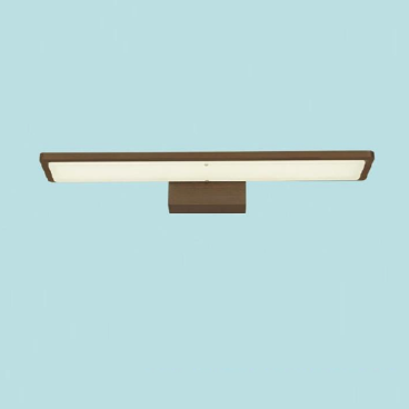 355 - RTA 80S Nâu: Đèn rọi tranh/rọi gương thân màu nâu - KT: L450mm x H150mm - Đèn LED ánh sáng đổi 3 màu