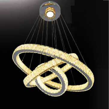 TH - 812A - 19: Đèn thả 3 vòng LED Phale - KT: Ø(200+400 + 600)mm  - Đèn LED đổi 3 màu