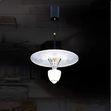 TH - 8142-23: Đèn thả đơn LED - KT: Ø300mm x H900mm - Đèn LED đổi 3 màu