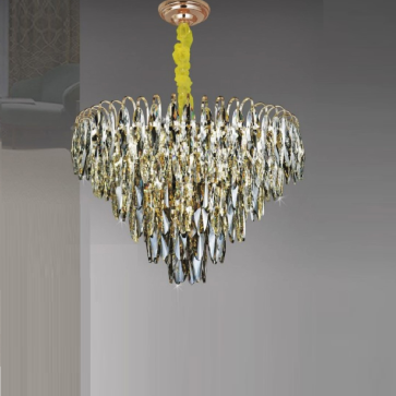 35 - TPL8163T600: Đèn thả Phale - KT: Ø600mm x H400mm - Đèn E14 x 14 bóng