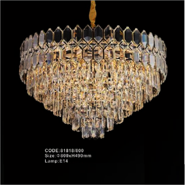 CODE: 81818/800: Đèn thả Phale - KT: Ø800mm x H490mm  - Đèn E14