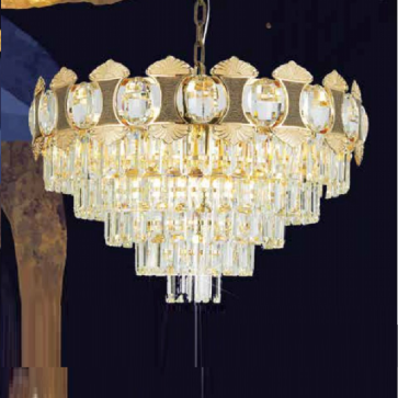 TH - 8209: Đèn thả Phale K9 cao cấp - KT : Ø600mm x H900mm - Đèn E14 x 12 bóng