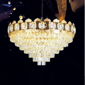 TH - 8210: Đèn thả Phale K9 cao cấp - KT : Ø800mm x H1000mm - Đèn E14 x 18 bóng