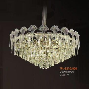 VE - TPL - 8210/800: Đèn thả Phale - KT: Ø800mm x H400mm - Bóng đèn E14 x 19 bóng