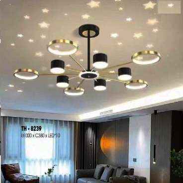 TH - 8239: Đèn chùm LED - KT: Ø1000mm x H380mm - Đèn LED x 10