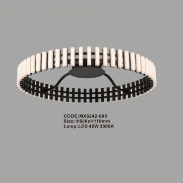 CODE: MX8242 - 600: Đèn áp trần LED - KT: Ø600mm x H110mm - Đèn LED 42W ánh sáng vàng 3000K