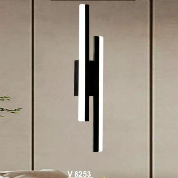 SN - V 8253: Đèn vách thanh LED - KT: Ø80mm x H500mm - Đèn LED 36W đổi 3 màu