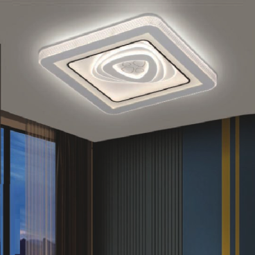 VE - MT - 8280/3: Đèn ốp trần LED - KT: L500mm x W500mm x H100mm - Đèn LED đổi 3 màu - Remote